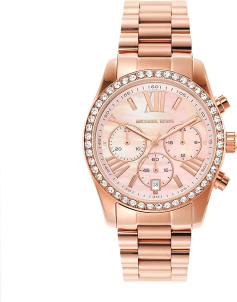 lexington michael kors rose gold|Amazon.com: Michael Kors Lexington Lux Chronograph Rose .